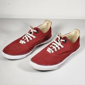 Puma Vicky CV 35419502 Women's Red Canvas Sneakers Shoes Size 6